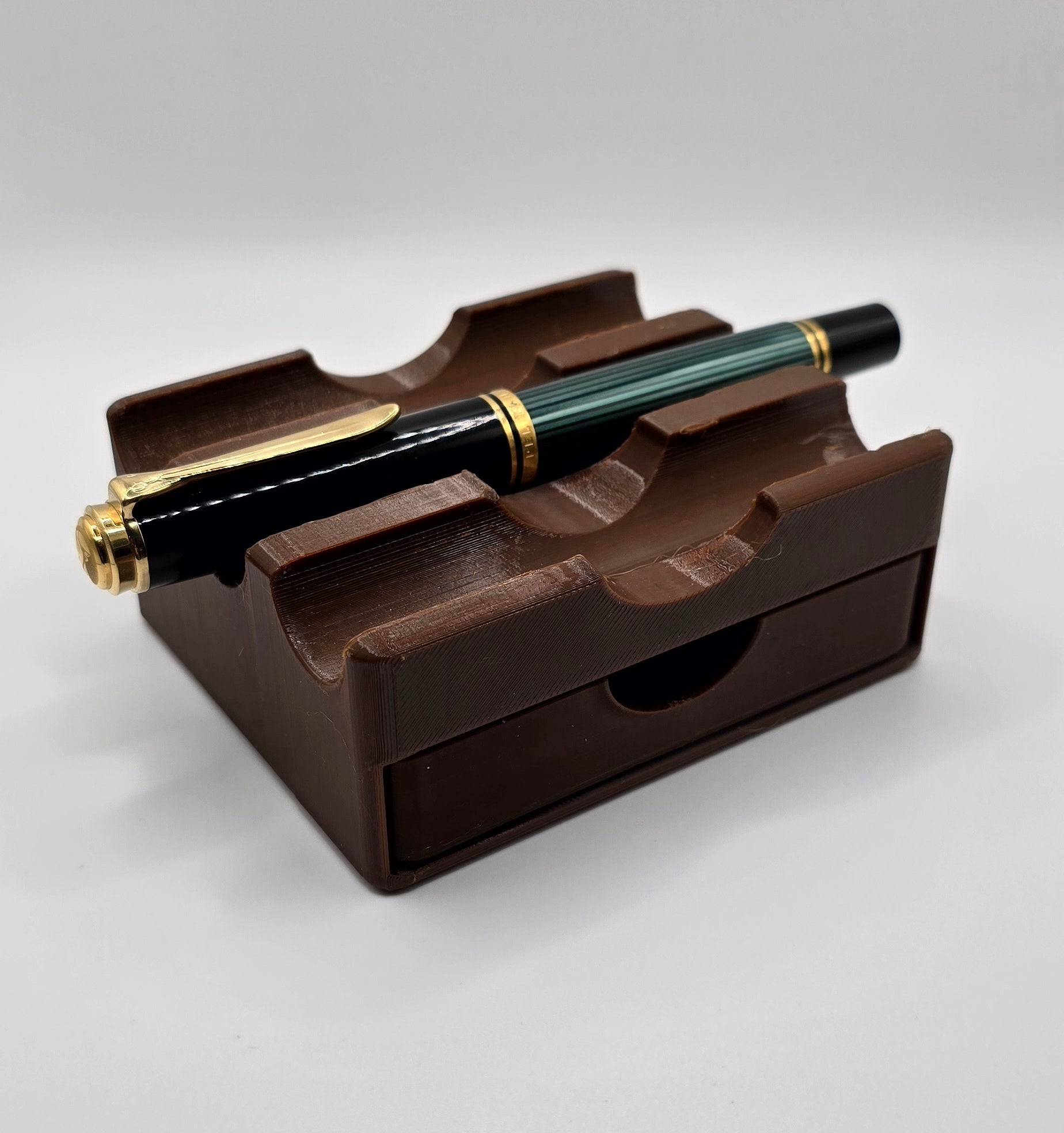 Three Pen Rest with Drawer
