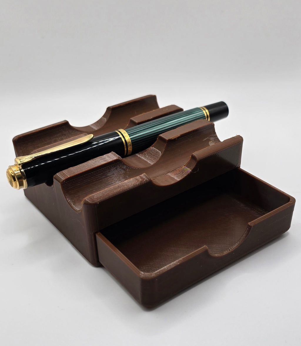 Three Pen Rest with Drawer